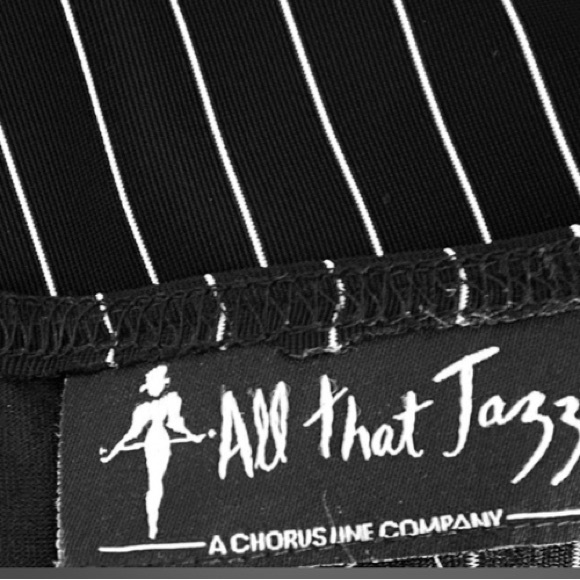 Pinstripe dress with lace - Picture 4 of 4